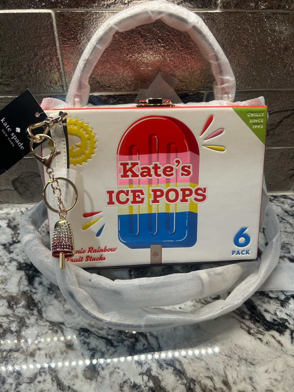 Kate Spade Limited Edition Novelty Ice Pops Handbag with free bag charm - Picture 1 of 17